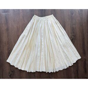 Attersee The Pleated Skirt in Ivory - Size S